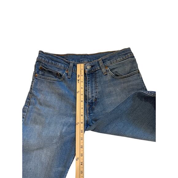 Levis 511 Jeans Mens 32x34 Blue Slim Fit Distressed Stretch Tapered Leg *FLAW* - Picture 9 of 13